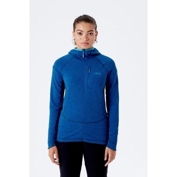 Rab Womens Filament Full Zip Hoodie Sz XL Blue Lightweight Hiking - Picture 1 of 11